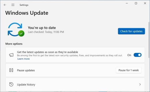 Get Windows updates as soon as they're available for your device ...