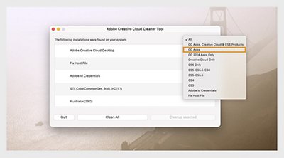 Run Creative Cloud Cleaner Tool